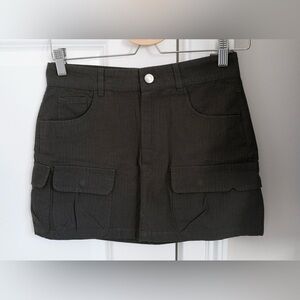 Zara Cargo Mini Skirt Black Size XS